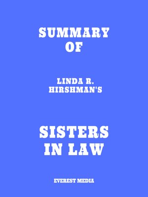 cover image of Summary of Linda R. Hirshman's Sisters in Law